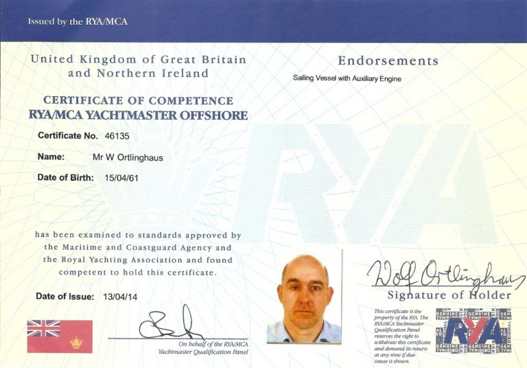 yachtsman license